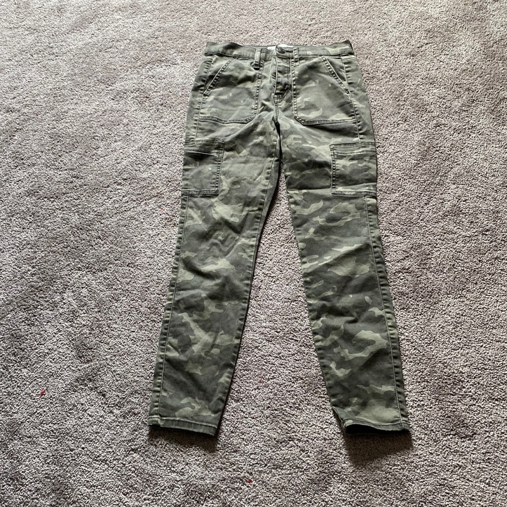 Mudd Camouflage High Rise Utility Jeggings SIZE 7